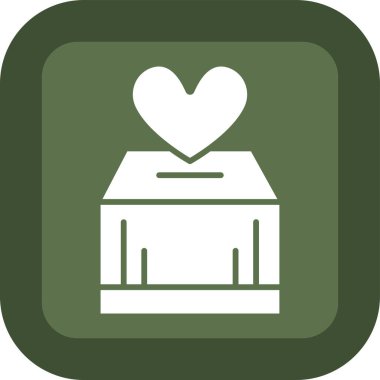 Moda stili izole edilmiş arkaplan kutucuğu hediye simgesi