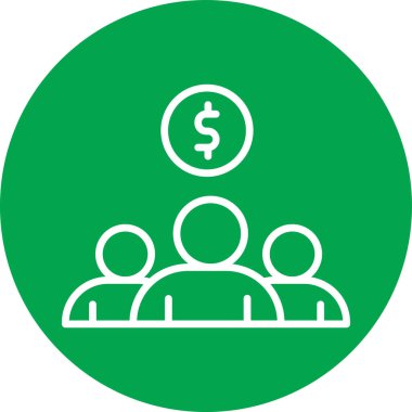 Bir insan simgesinin vektör illüstrasyonu