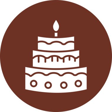 kek ikonu vektör illüstrasyonu