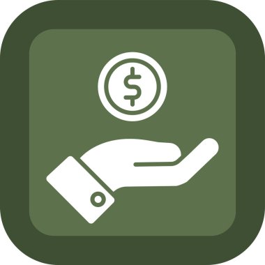 Dolar simgesi, vektör illüstrasyonu