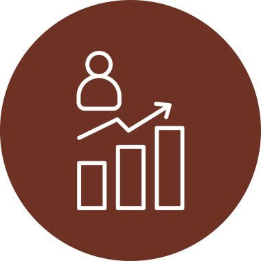 İş ve finans simgesinin vektör illüstrasyonu