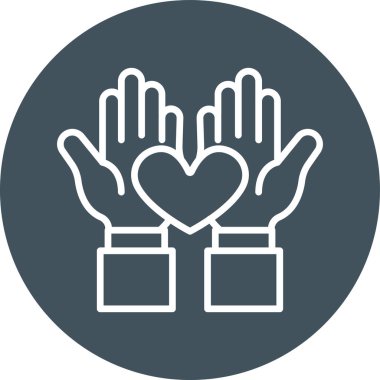 bağış simgesi vektör illüstrasyonu