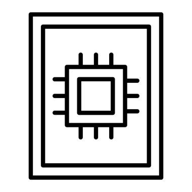 çip simgesi, satır biçimi