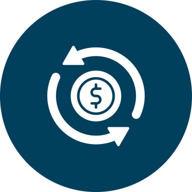 Dolar simgesi. vektör düz illüstrasyon