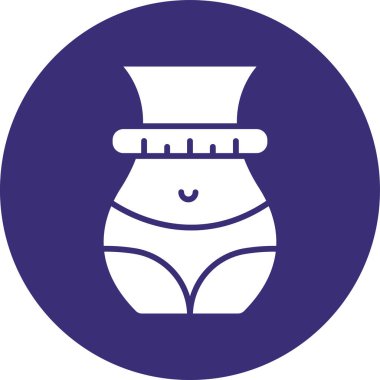 Bir kadın göğsünün vektör illüstrasyonu