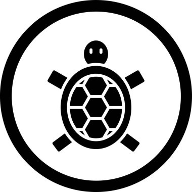 Kaplumbağa simge vektör çizim