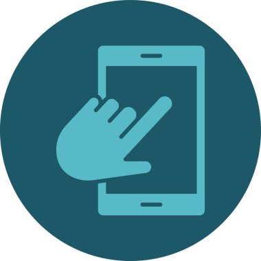 Cep telefonu. Web simgesi basit illüstrasyon