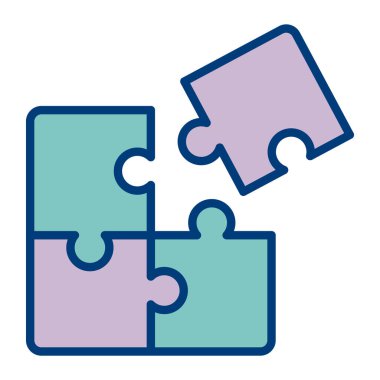 Bulmaca simgesi vektör çizimi