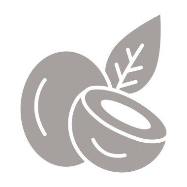 Tek bir izole elma simgesinin vektör çizimi