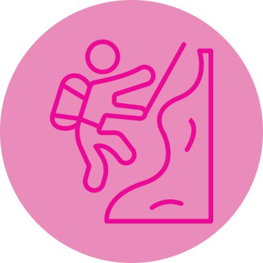 Bir kadın simgesinin vektör illüstrasyonu