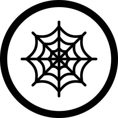 Cadılar Bayramı Web simgesi basit illüstrasyon