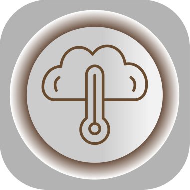 Bulut simgesinin vektör illüstrasyonu