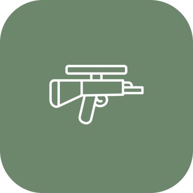 Silah ikonu. vektör illüstrasyonu