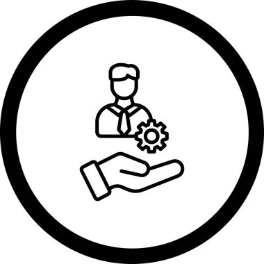 iş simgesi vektör illüstrasyonu