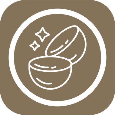 Bir kase madeni paranın vektör çizimi