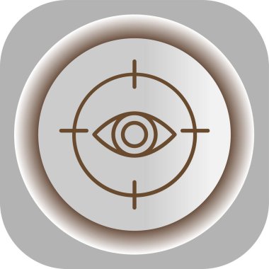 Göz simgesi, vektör illüstrasyonu