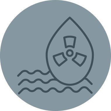 Su simgesinin vektör illüstrasyonu