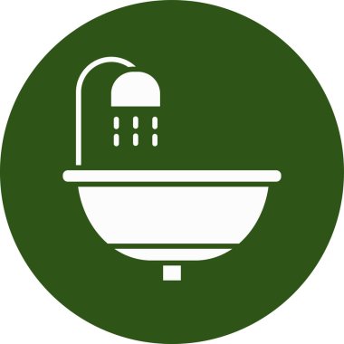 Küvet. Web simgesi basit illüstrasyon