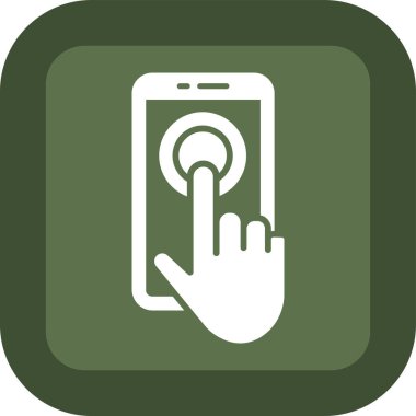 Cep telefonu simgesinin vektör illüstrasyonu