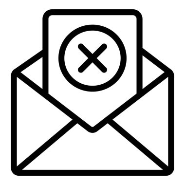 E- posta simgesi vektör illüstrasyonu