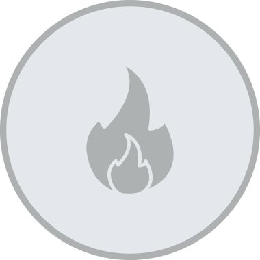 İkon vektörünü ateşle. düz dizayn biçimi 10