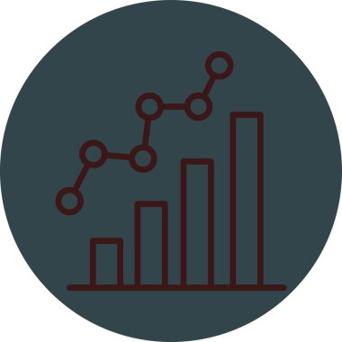 grafik simgesinin vektör illüstrasyonu