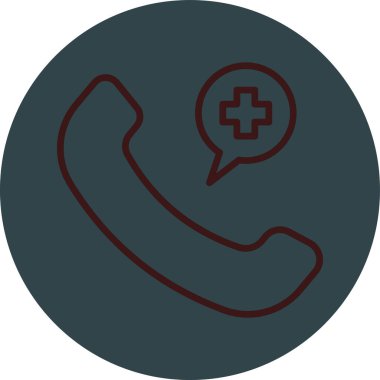 Telefonunuz var. Web simgesi basit illüstrasyon