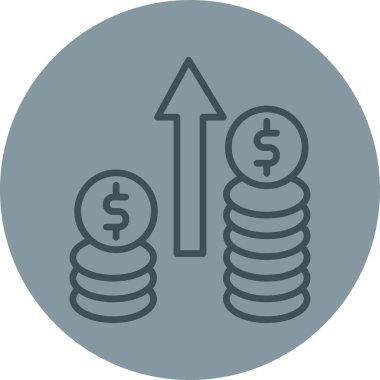 Para için. Web simgesi basit illüstrasyon