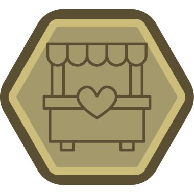 Kanepe. Web simgesi basit illüstrasyon