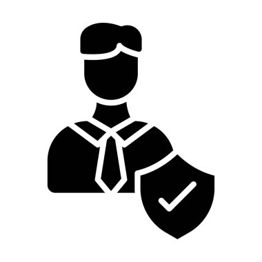 Yönetici simgesi, vektör illüstrasyonu