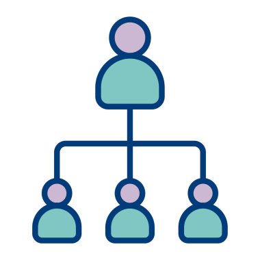 işbirliği web simgesi, vektör çizim