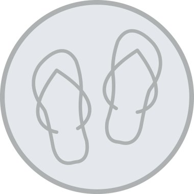 Sandalet simge vektör çizim