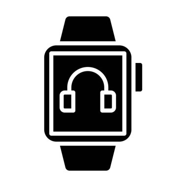 Akıllı saat simgesi. Web için akıllı saat vektör simgelerinin basit çizimi