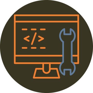 Modern simgenin vektör illüstrasyonu