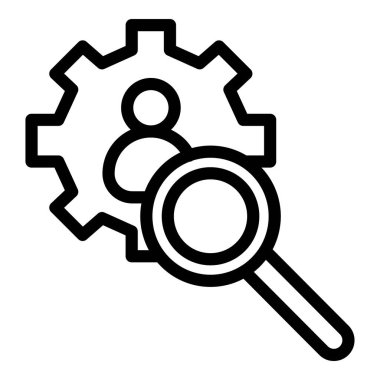 Büyüteç simgesini, anahat stili