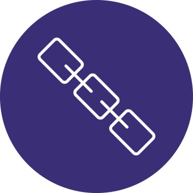 Modern çizginin eşsiz vektör simgesi