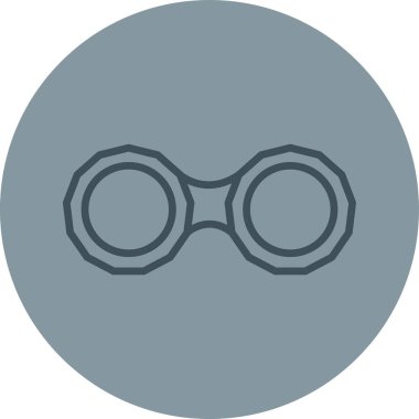 Lens Holder web simgesi, vektör illüstrasyonu