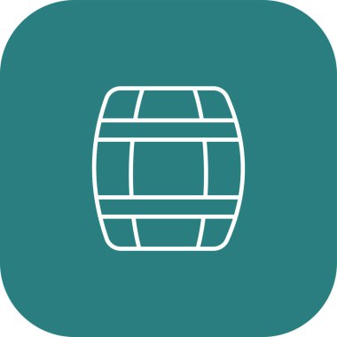 güzel davul çizgisi vektör simgesi