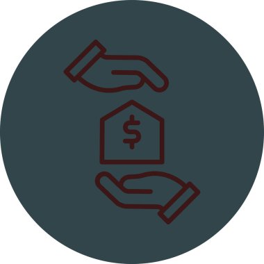 Bir dolar parasının vektör çizimi