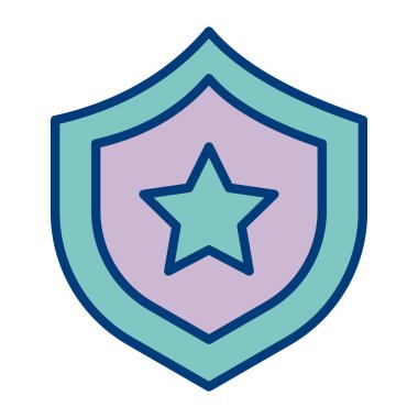 Rozet. Web simgesi basit illüstrasyon