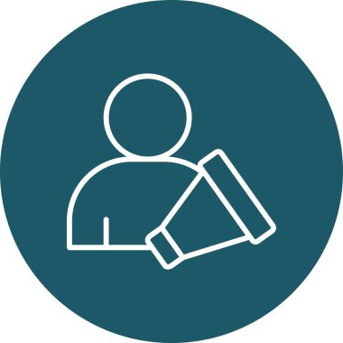 Tabletli adamın vektör illüstrasyonu