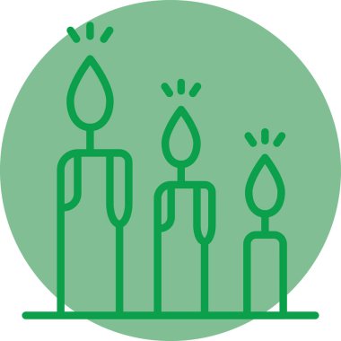 Mum ikonu. vektör illüstrasyonu