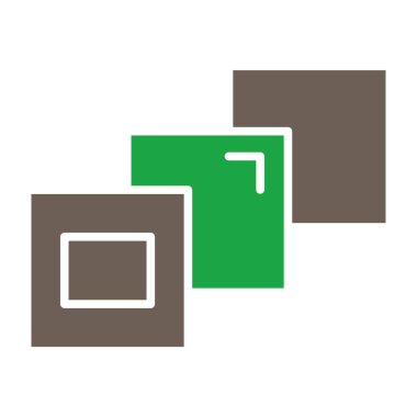 Kare logo şablon vektör ikonu tasarımı