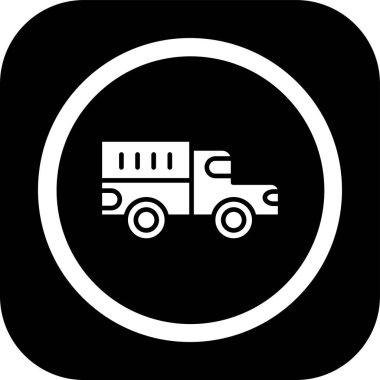 Eşsiz Kamyon Vektör Satırı Simgesi