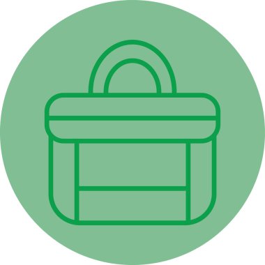 Çanta. Web simgesi basit illüstrasyon