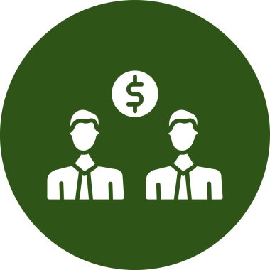 Dolar. Web simgesi basit illüstrasyon