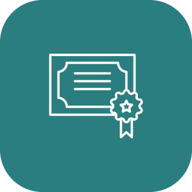 Rozet simgesi soyut arkaplanda izole edildi