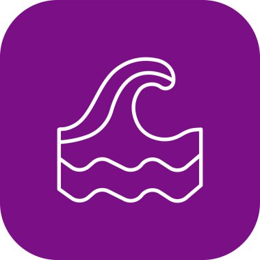 dalga simgesi, illüstrasyon, vektör arkaplanı