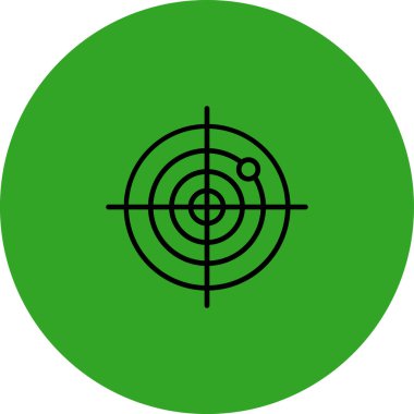 hedef simge vektör illüstrasyonu