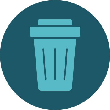 Çöp kutusu vektör illüstrasyonuName